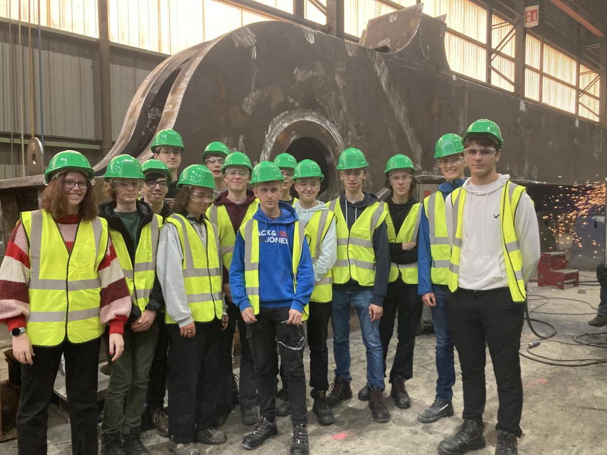 Victor Buyck Steel Construction - studenten op bezoek